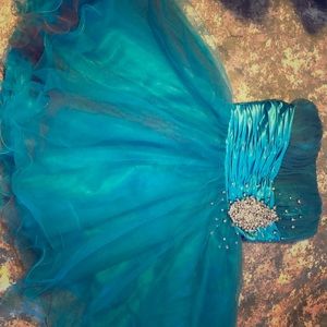 Icy blue Homecoming/Military ball Dress !